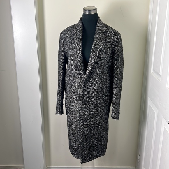 Boyfriend Button Seoul Outerwear Trench Slouch Coat Size Medium Oversized - Picture 1 of 15